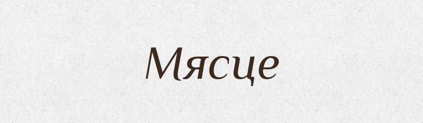 Мясце — Великий тлумачний словник сучасної української мови