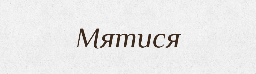 Мятися — Великий тлумачний словник сучасної української мови