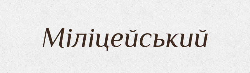 Міліцейський — Великий тлумачний словник сучасної української мови