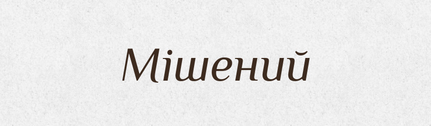 Мішений — Великий тлумачний словник сучасної української мови