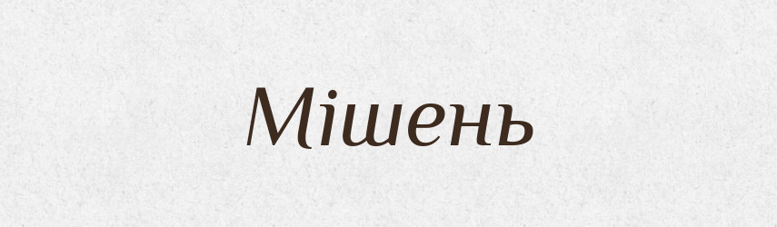 Мішень — Великий тлумачний словник сучасної української мови
