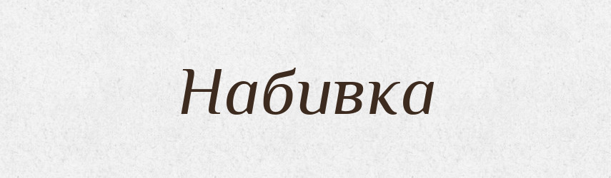Набивка — Великий тлумачний словник сучасної української мови