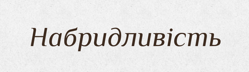 Набридливість — Великий тлумачний словник сучасної української мови
