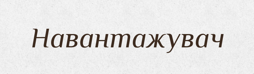 Навантажувач — Великий тлумачний словник сучасної української мови