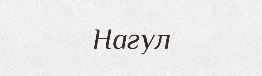 Нагул — Великий тлумачний словник сучасної української мови