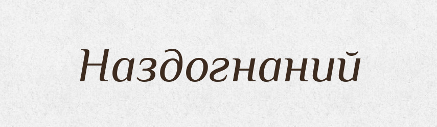Наздогнаний — Великий тлумачний словник сучасної української мови