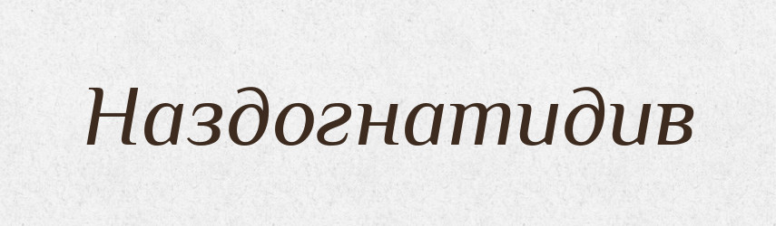 Наздогнатидив — Великий тлумачний словник сучасної української мови