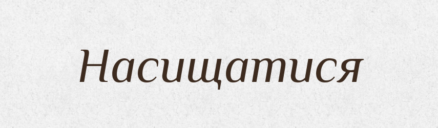 Насищатися — Великий тлумачний словник сучасної української мови