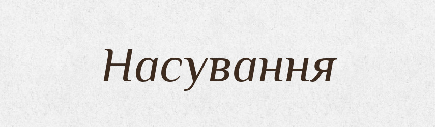 Насування — Великий тлумачний словник сучасної української мови