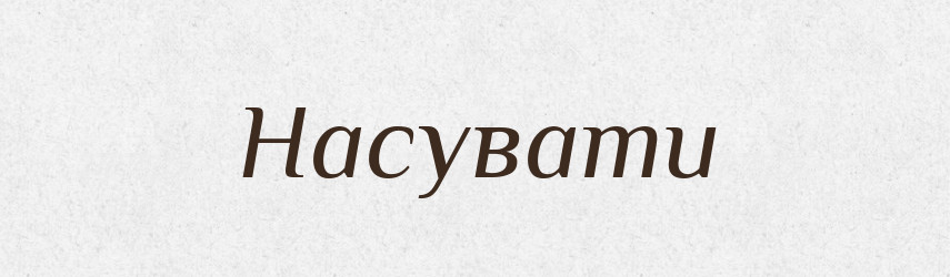 Насувати — Великий тлумачний словник сучасної української мови