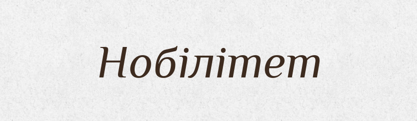 Нобілітет — Великий тлумачний словник сучасної української мови