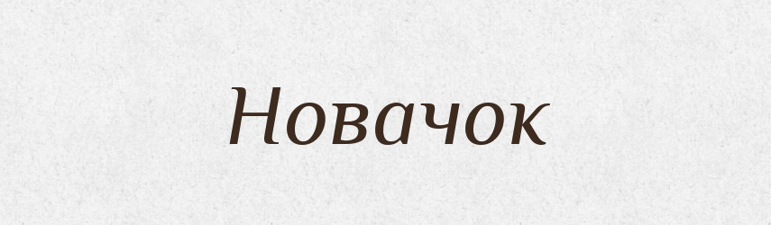 Новачок — Великий тлумачний словник сучасної української мови