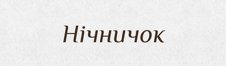 Нічничок — Великий тлумачний словник сучасної української мови