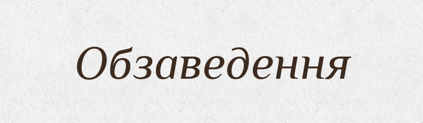 Обзаведення — Великий тлумачний словник сучасної української мови