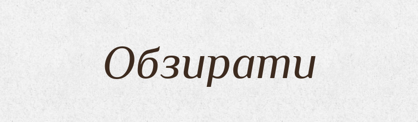 Обзирати — Великий тлумачний словник сучасної української мови