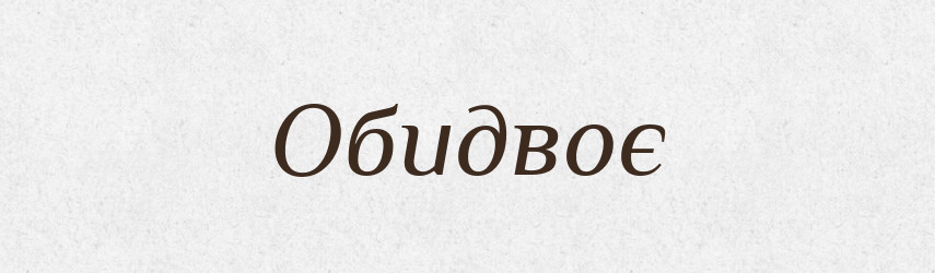 Обидвоє — Великий тлумачний словник сучасної української мови