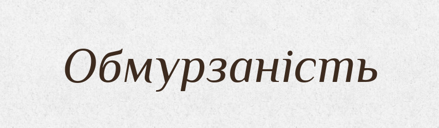 Обмурзаність — Великий тлумачний словник сучасної української мови