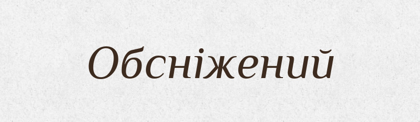 Обсніжений — Великий тлумачний словник сучасної української мови