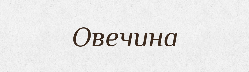 Овечина — Великий тлумачний словник сучасної української мови