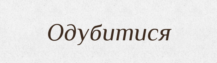 Одубитися — Великий тлумачний словник сучасної української мови