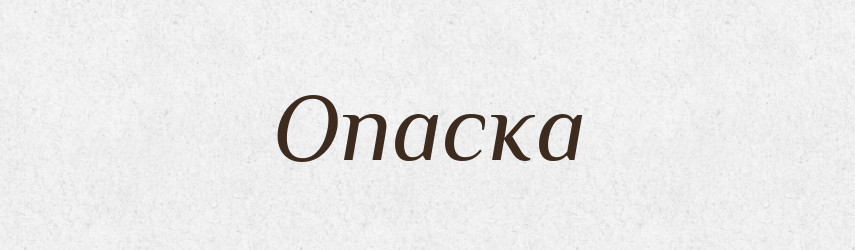 Опаска — Великий тлумачний словник сучасної української мови