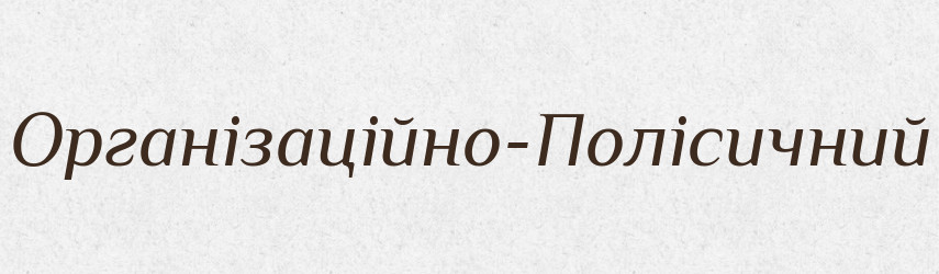 Організаційно-Полісичний — Великий тлумачний словник сучасної української мови