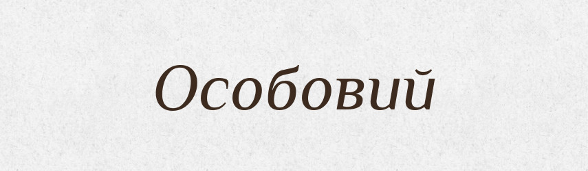 Особовий — Великий тлумачний словник сучасної української мови