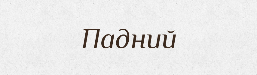 Падний — Великий тлумачний словник сучасної української мови