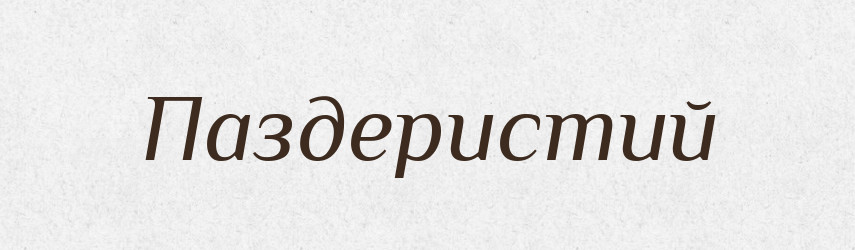 Паздеристий — Великий тлумачний словник сучасної української мови