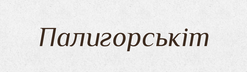 Палигорськіт — Великий тлумачний словник сучасної української мови