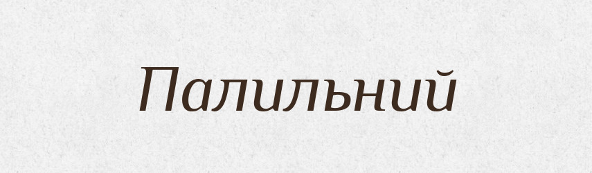 Палильний — Великий тлумачний словник сучасної української мови