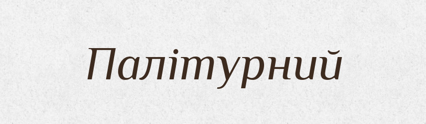 Палітурний — Великий тлумачний словник сучасної української мови