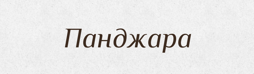 Панджара — Великий тлумачний словник сучасної української мови