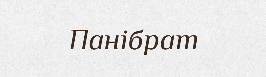 Панібрат — Великий тлумачний словник сучасної української мови