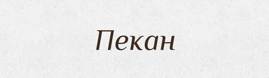 Пекан — Великий тлумачний словник сучасної української мови