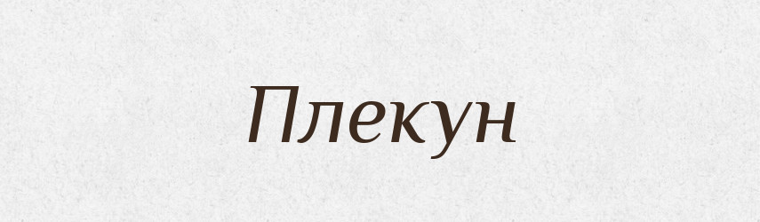Плекун — Великий тлумачний словник сучасної української мови