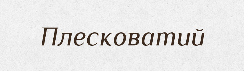 Плесковатий — Великий тлумачний словник сучасної української мови