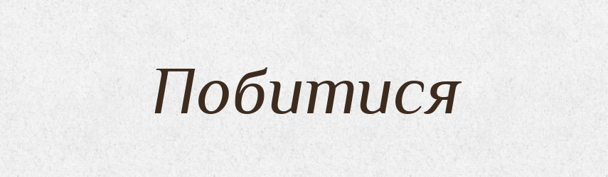 Побитися — Великий тлумачний словник сучасної української мови