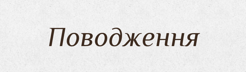 Поводження — Великий тлумачний словник сучасної української мови