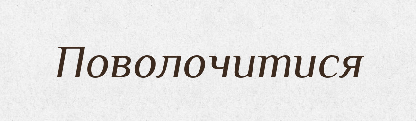 Поволочитися — Великий тлумачний словник сучасної української мови