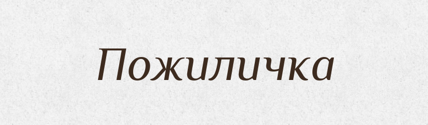 Пожиличка — Великий тлумачний словник сучасної української мови