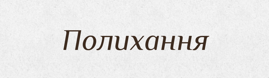 Полихання — Великий тлумачний словник сучасної української мови