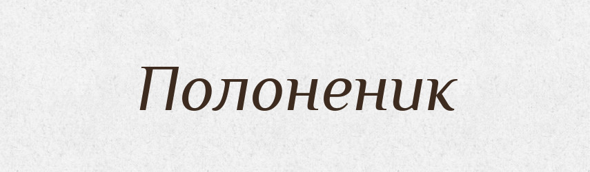 Полоненик — Великий тлумачний словник сучасної української мови