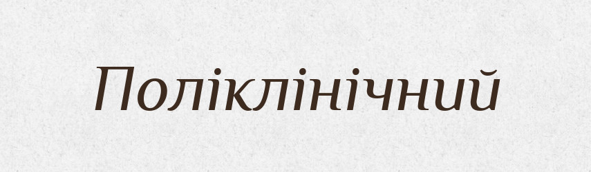 Поліклінічний — Великий тлумачний словник сучасної української мови