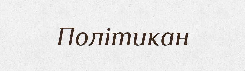 Політикан — Великий тлумачний словник сучасної української мови