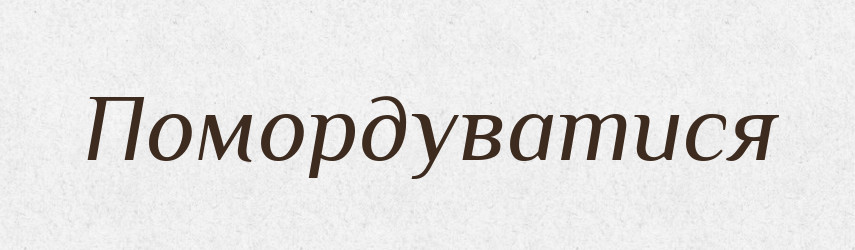 Помордуватися — Великий тлумачний словник сучасної української мови