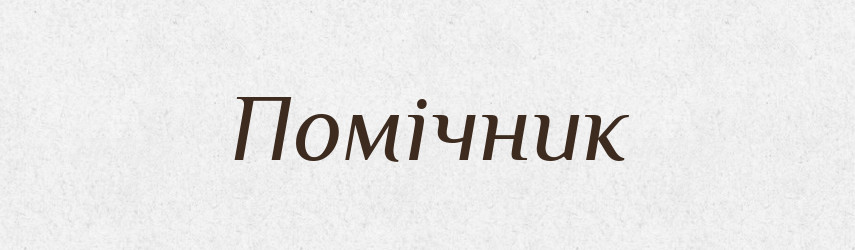 Помічник — Великий тлумачний словник сучасної української мови