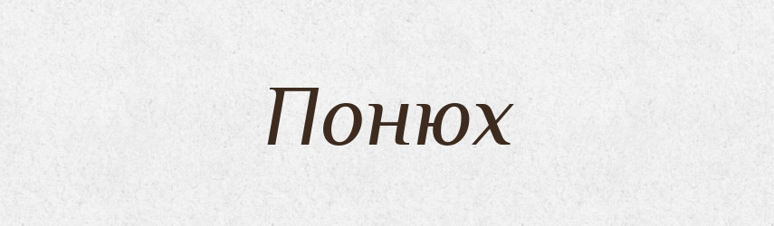 Понюх — Великий тлумачний словник сучасної української мови