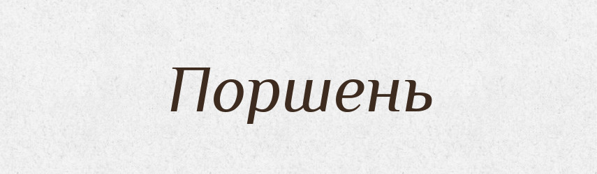 Поршень — Великий тлумачний словник сучасної української мови