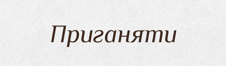Приганяти — Великий тлумачний словник сучасної української мови